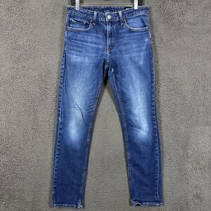 Bonobos Jeans Mens 32x34 (Fits 31x32) Blue Slim Fit Stretch Dark Wash Denim Pant